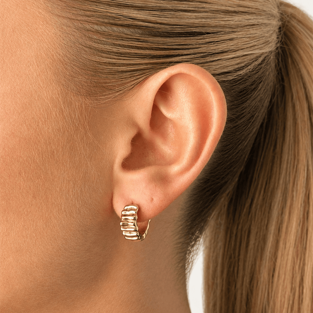 Bohomoon Stainless Steel Winnie Hoop Earrings