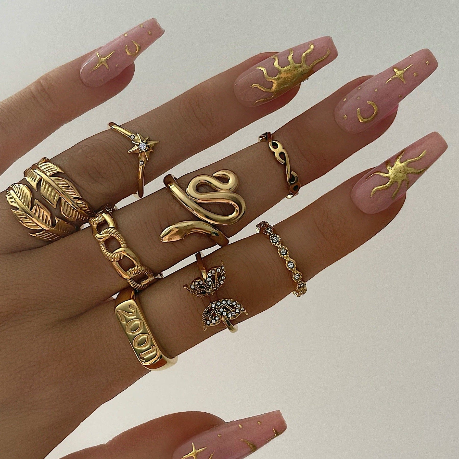 BohoMoon Stainless Steel Year Ring