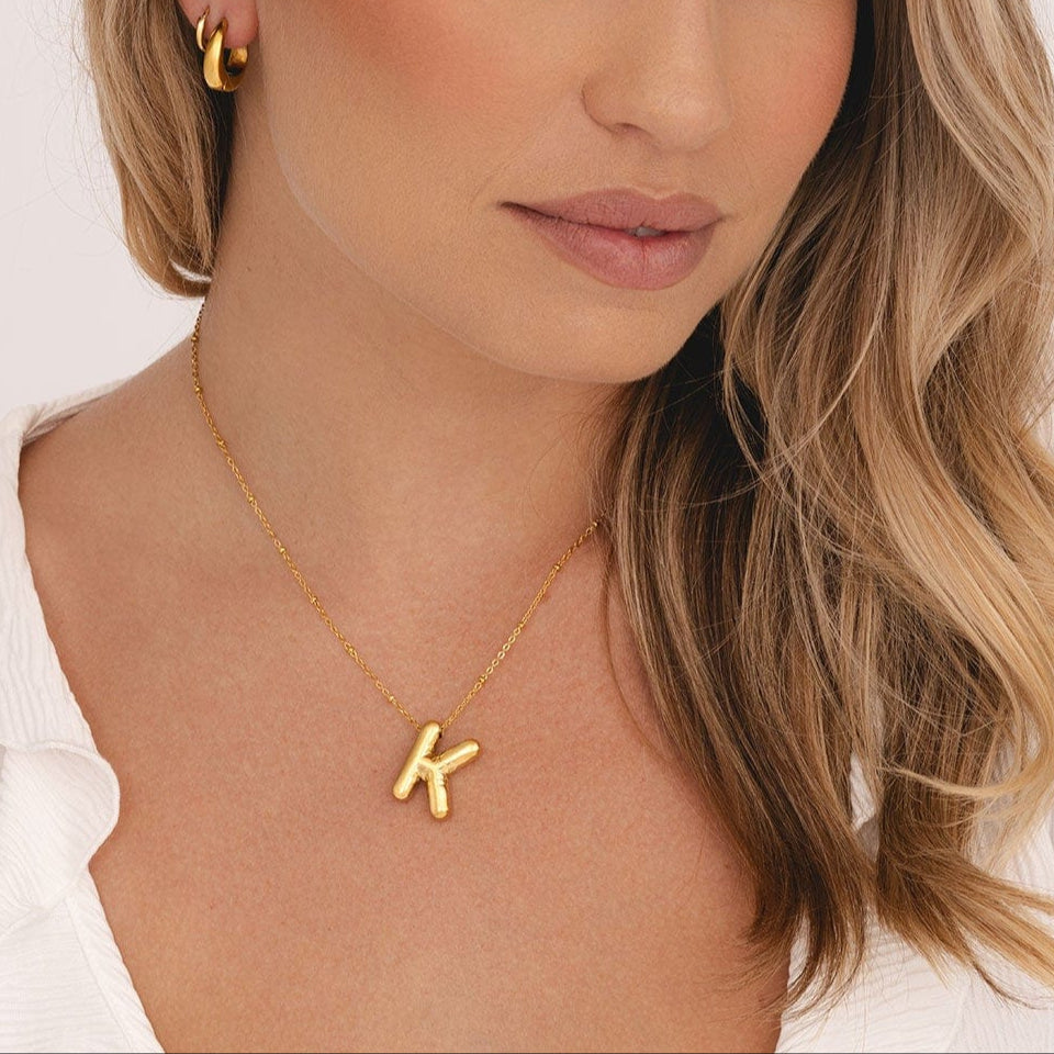 Bohomoon Stainless Steel Zaria Initial Necklace