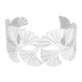 Bohomoon Stainless Steel Camellia Cuff Bracelet