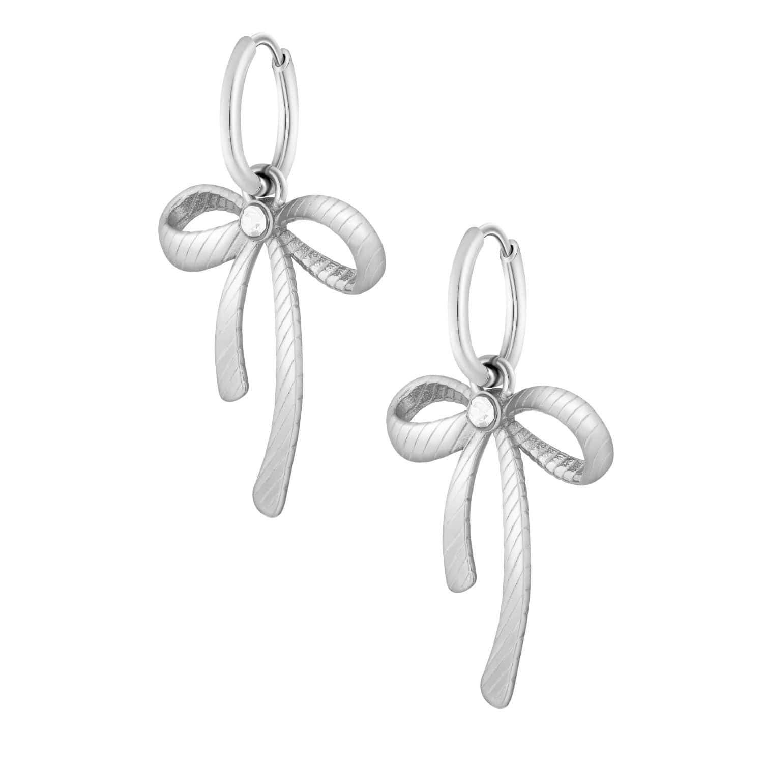 Bohomoon Stainless Steel Cora Bow Hoop Earrings