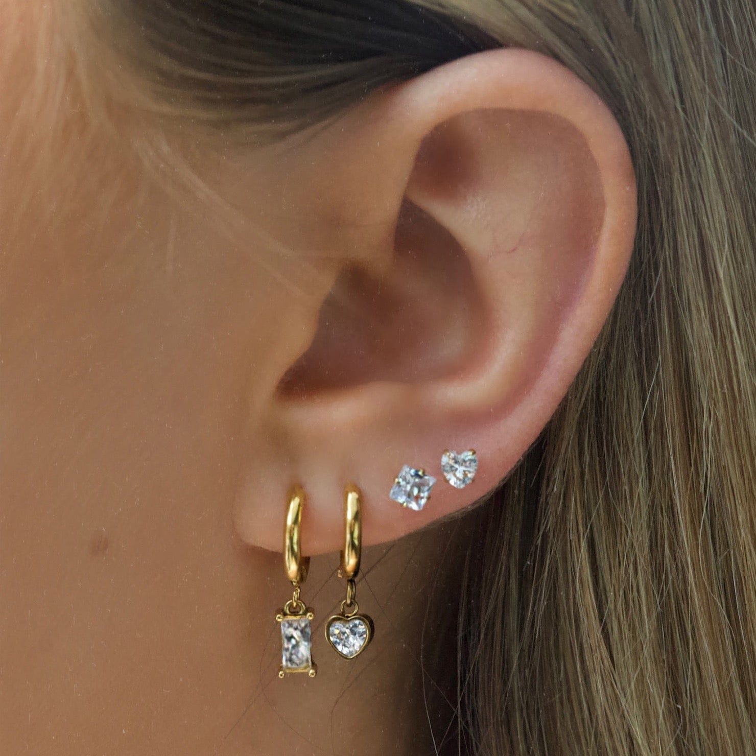 BohoMoon Stainless Steel Athena Hoop Earrings