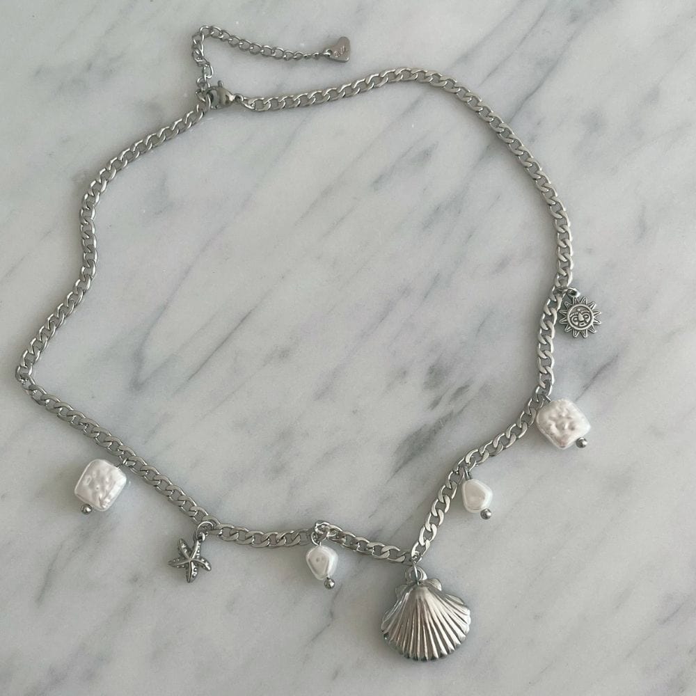 Bohomoon Stainless Steel Lennie Pearl Necklace
