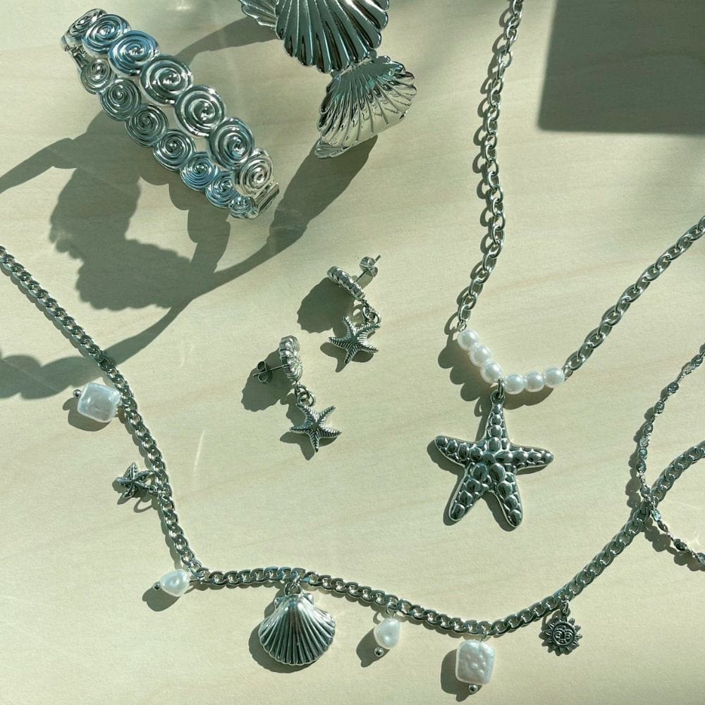 Bohomoon Stainless Steel Lennie Pearl Necklace