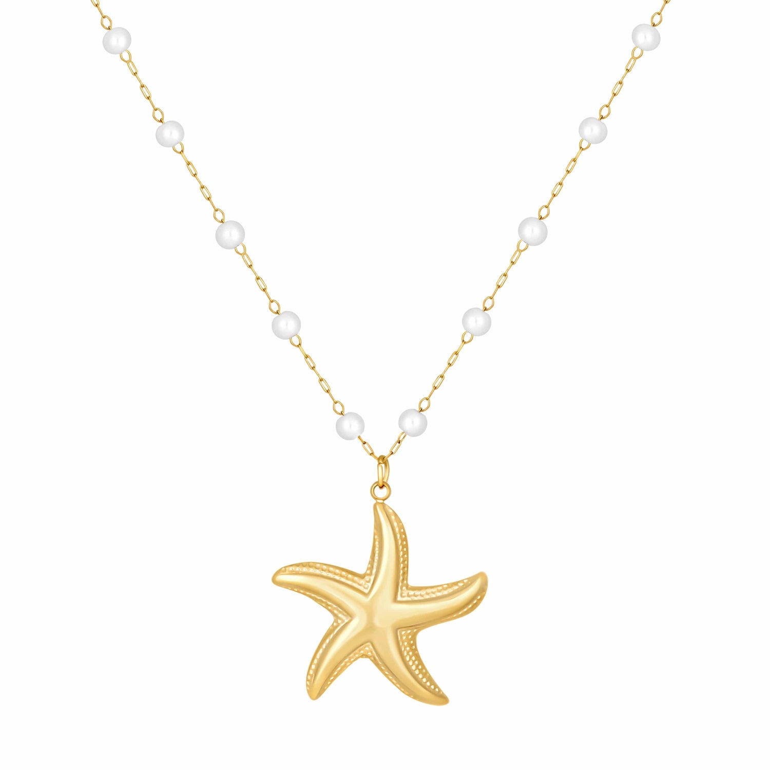Bohomoon Stainless Steel Maribel Pearl Necklace