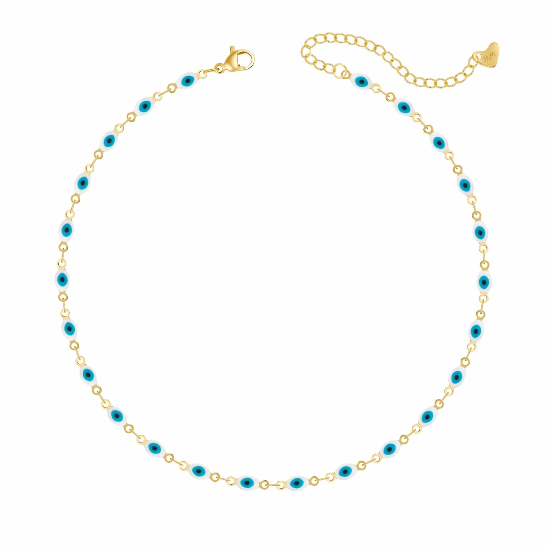 Bohomoon Stainless Steel Nazar Evil Eye Choker