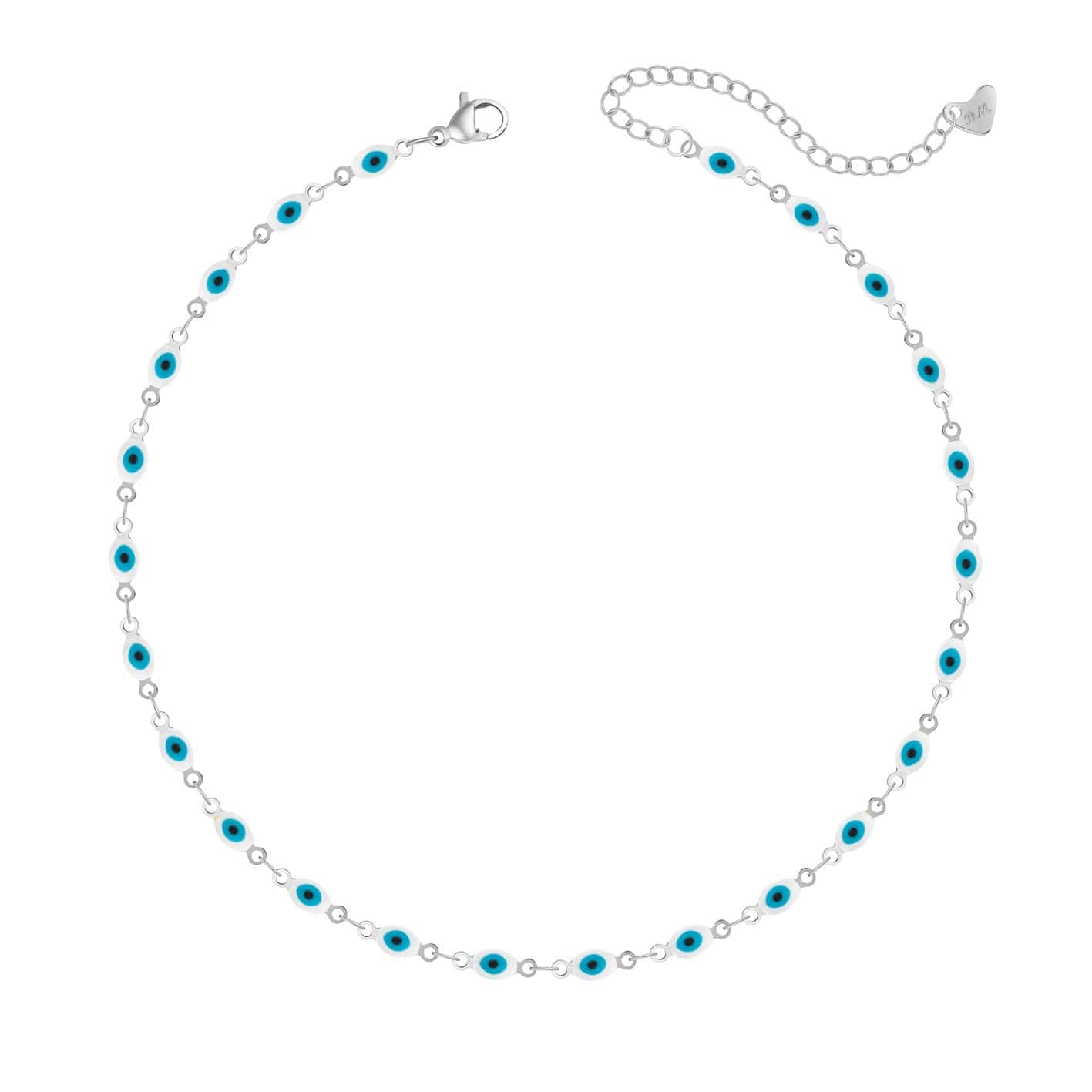 Bohomoon Stainless Steel Nazar Evil Eye Choker