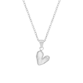 BohoMoon Stainless Steel Je T'aime Necklace Silver