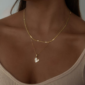 BohoMoon Stainless Steel Je T'aime Necklace