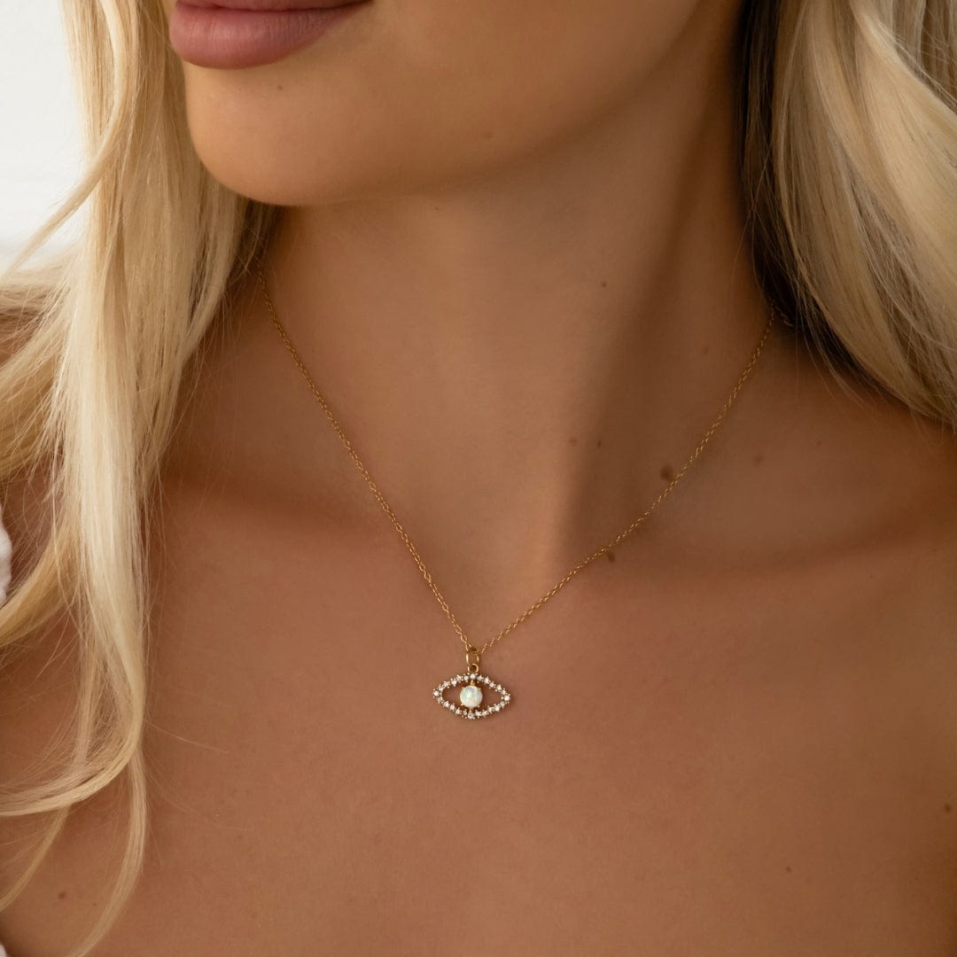 Bohomoon Stainless Steel Jasper Opal Necklace