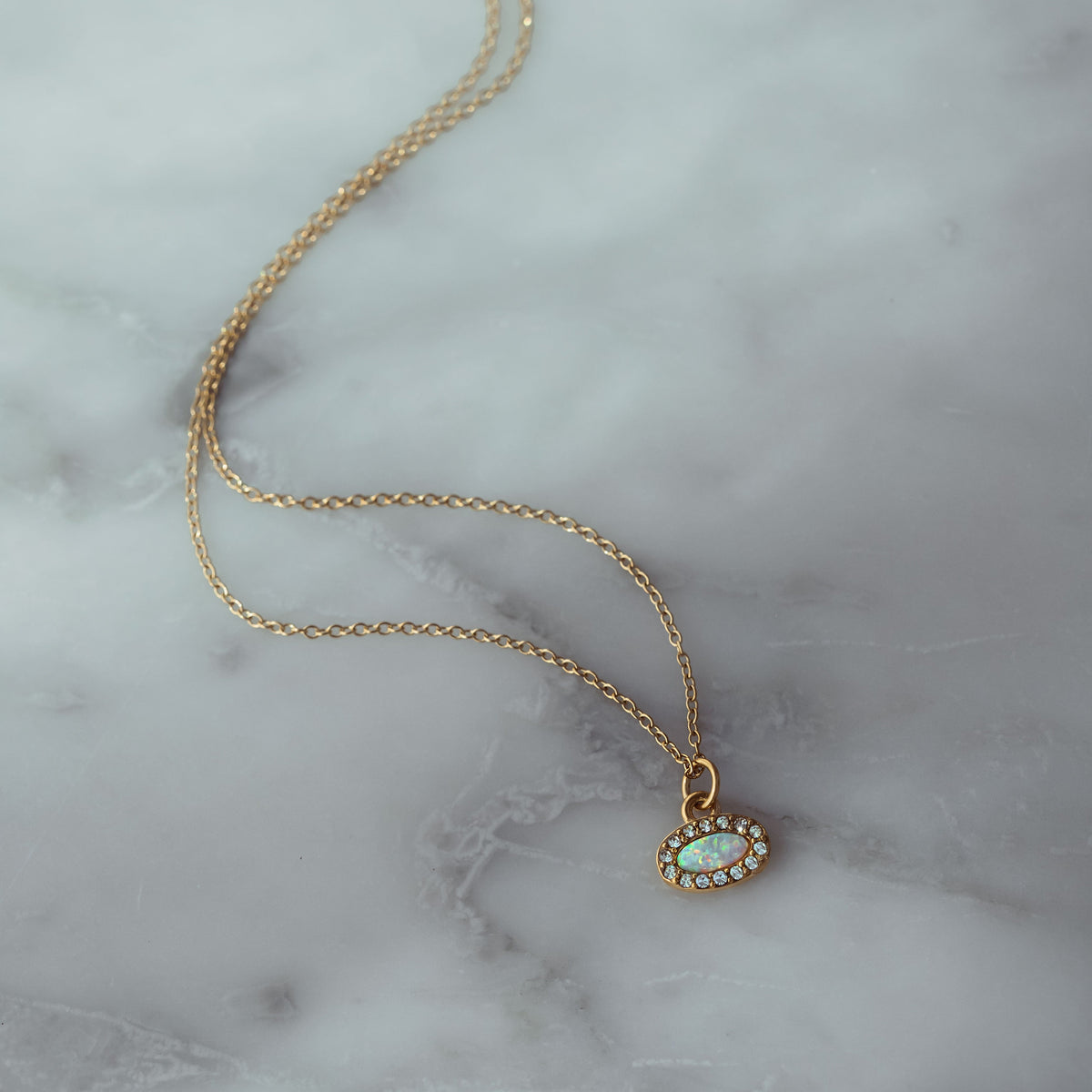 Bohomoon Stainless Steel Maya Opal Necklace