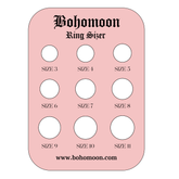Bohomoon Stainless Steel Ring Sizer Card