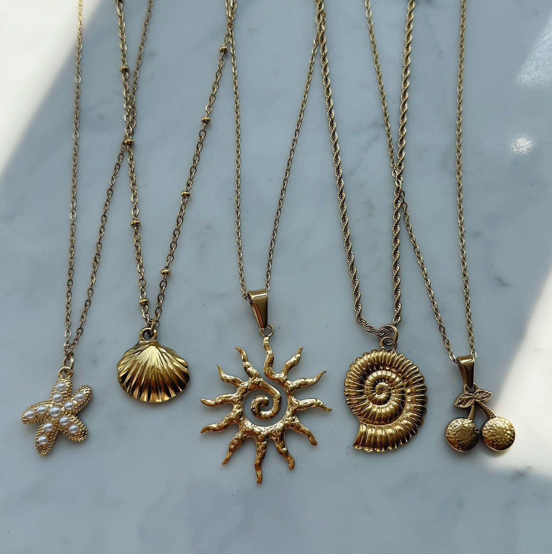 Bohomoon Stainless Steel Vanilla Starfish Necklace