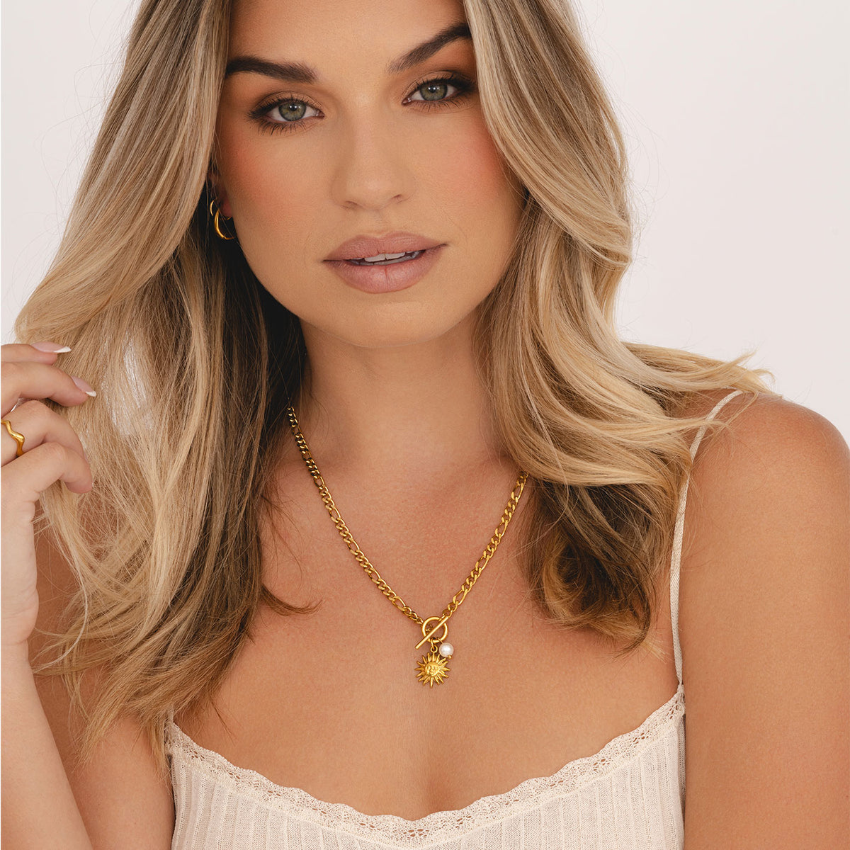 Lux Pearl TBar Necklace