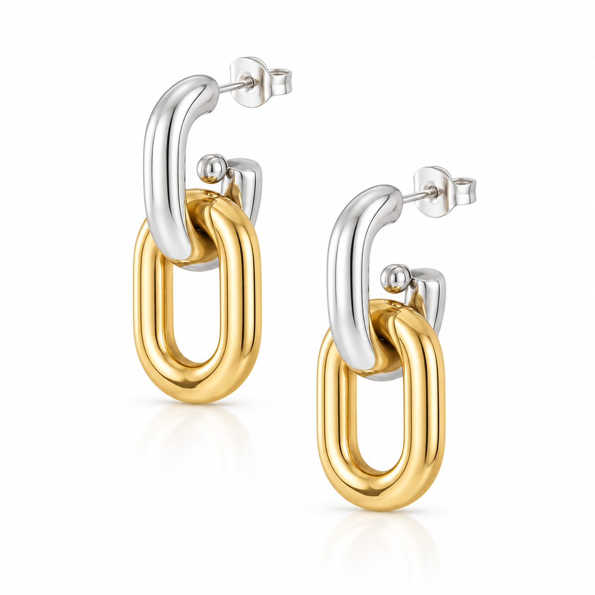 Interlock Stud Earrings