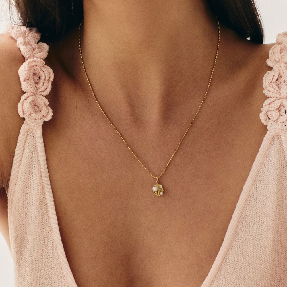 Bohomoon Stainless Steel Baby Shell Necklace