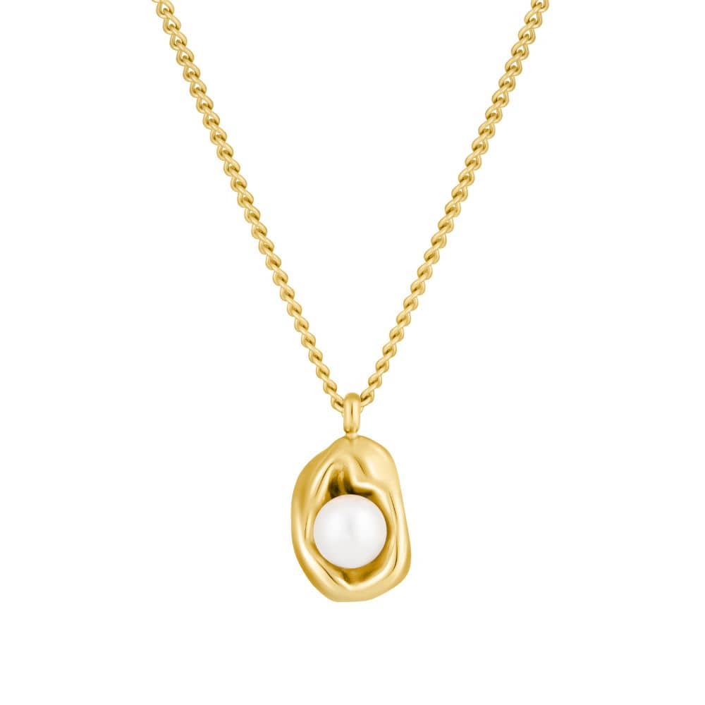 Bohomoon Stainless Steel Bijou Pearl Necklace