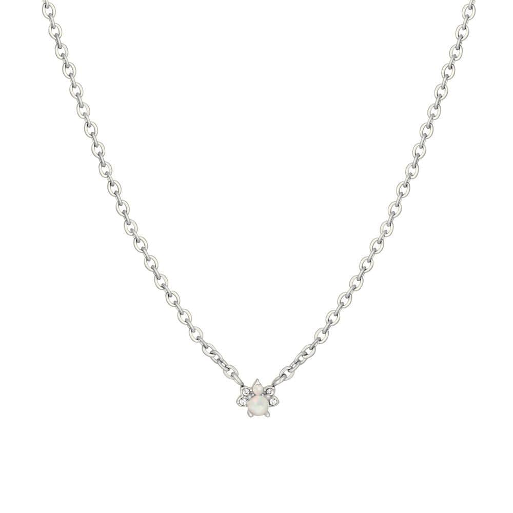 Bohomoon Stainless Steel Blaine Opal Necklace