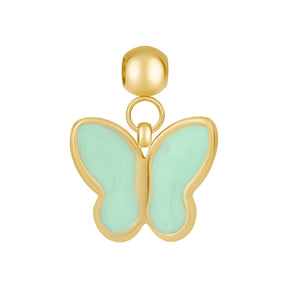 Bohomoon Stainless Steel Blue Butterfly Charm