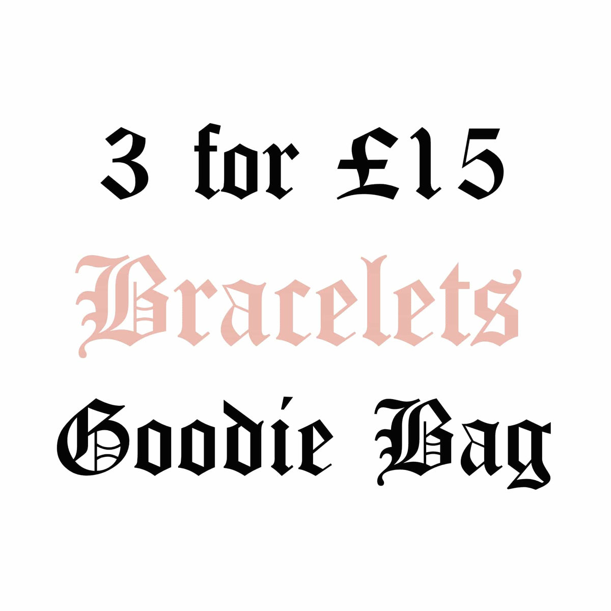 BOHOMOON Stainless Steel 3 for £15 Goodie Bag - Bracelets