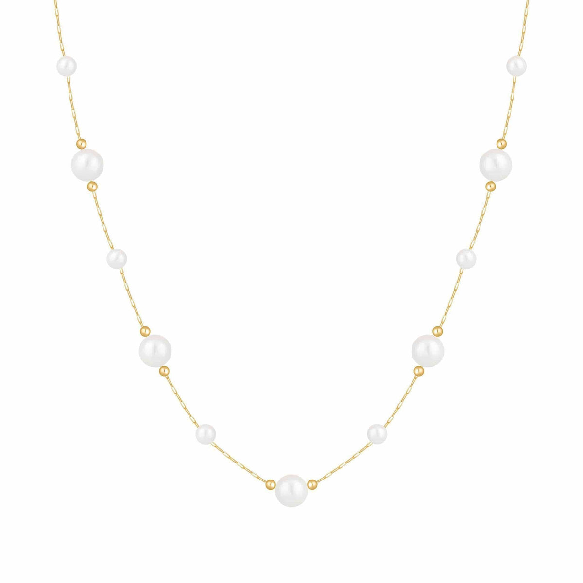 Bohomoon Stainless Steel Abbie Pearl Necklace