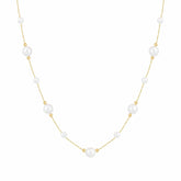 Bohomoon Stainless Steel Abbie Pearl Necklace