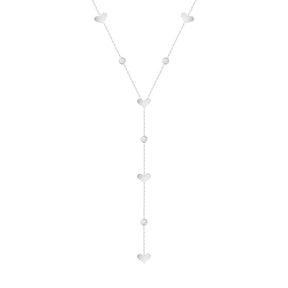 Bohomoon Stainless Steel Adorned Lariat Necklace