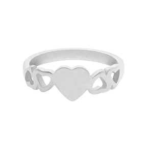 Bohomoon Stainless Steel Adorned Ring