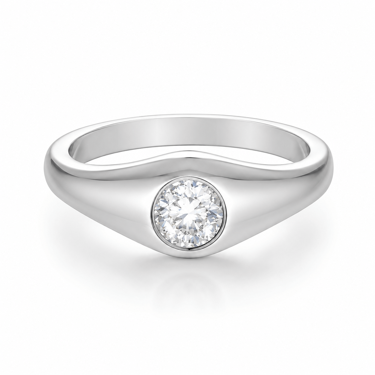 Bohomoon Stainless Steel Alana Pinky Ring