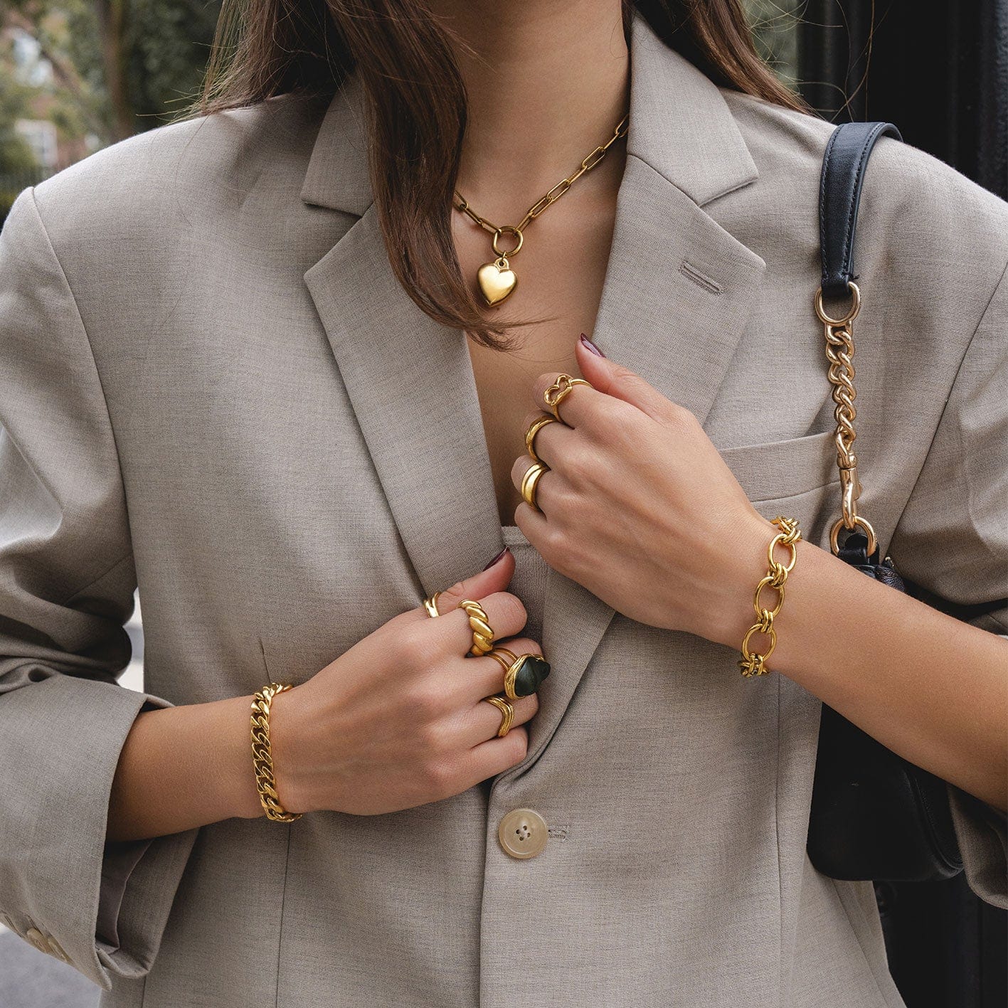 Bohomoon Stainless Steel Alessandra Chunky Bracelet