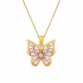 BohoMoon Stainless Steel Alexandria Butterfly Necklace