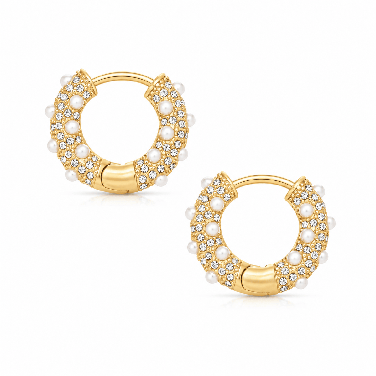 Alice Pearl Hoop Earrings