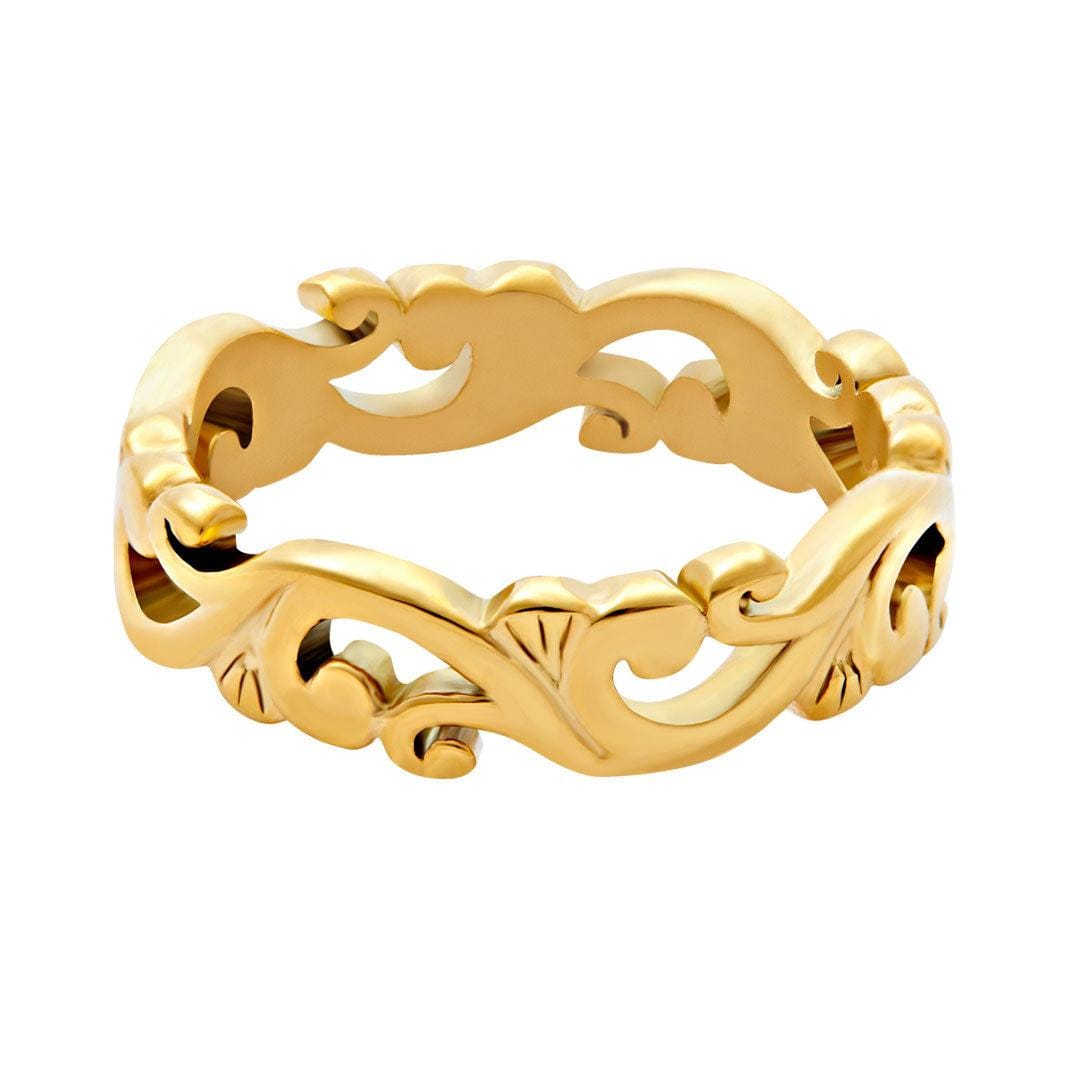 BohoMoon Stainless Steel Allure Ring Gold / US 6 / UK L / EUR 51 (small)