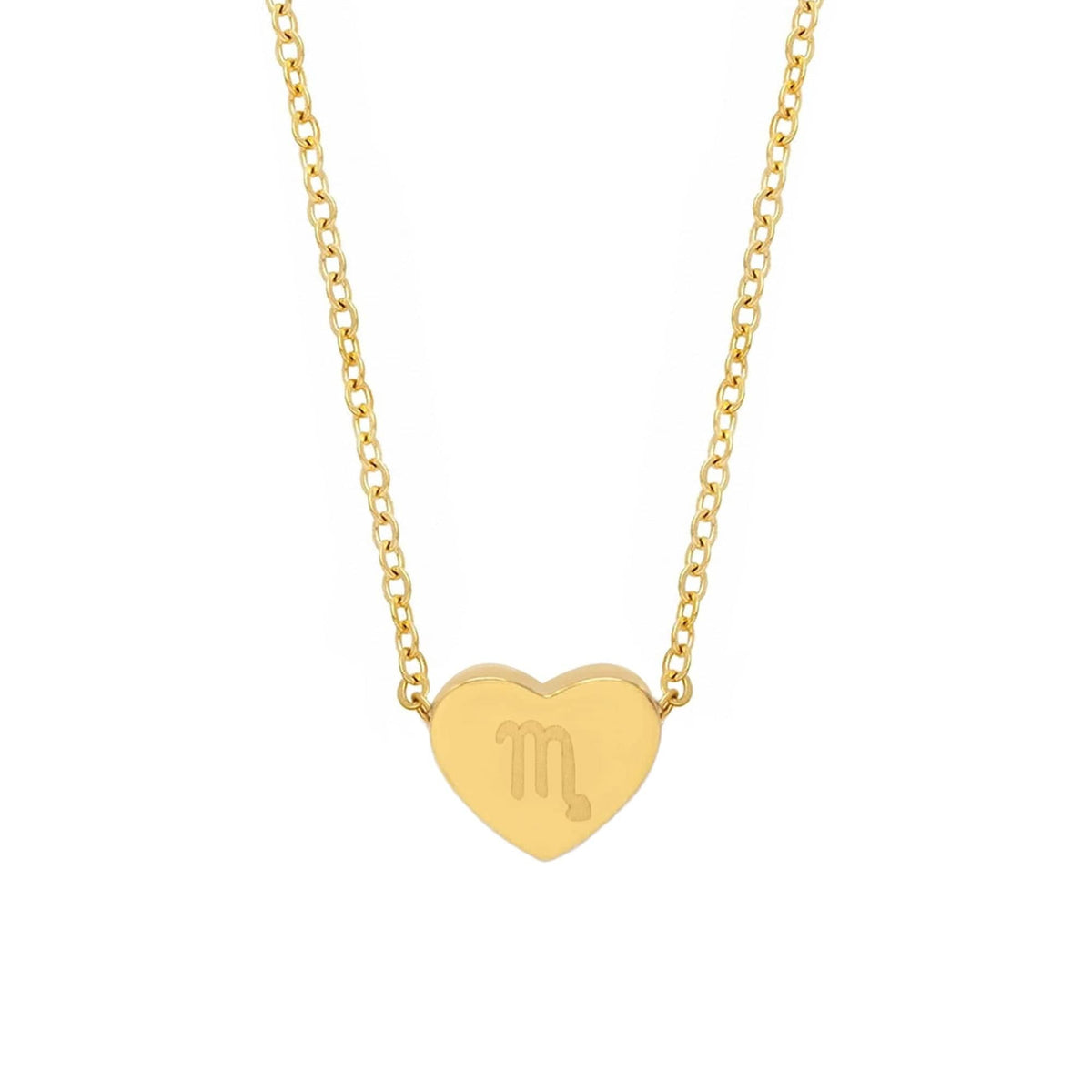 BohoMoon Stainless Steel Alora Zodiac Necklace Gold / Scorpio