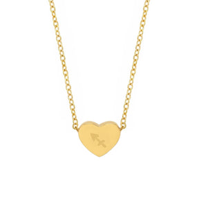 BohoMoon Stainless Steel Alora Zodiac Necklace Gold / Sagittarius