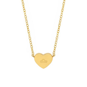 BohoMoon Stainless Steel Alora Zodiac Necklace Gold / Virgo