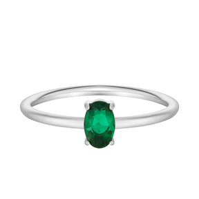 Bohomoon Stainless Steel Always Birthstone Ring