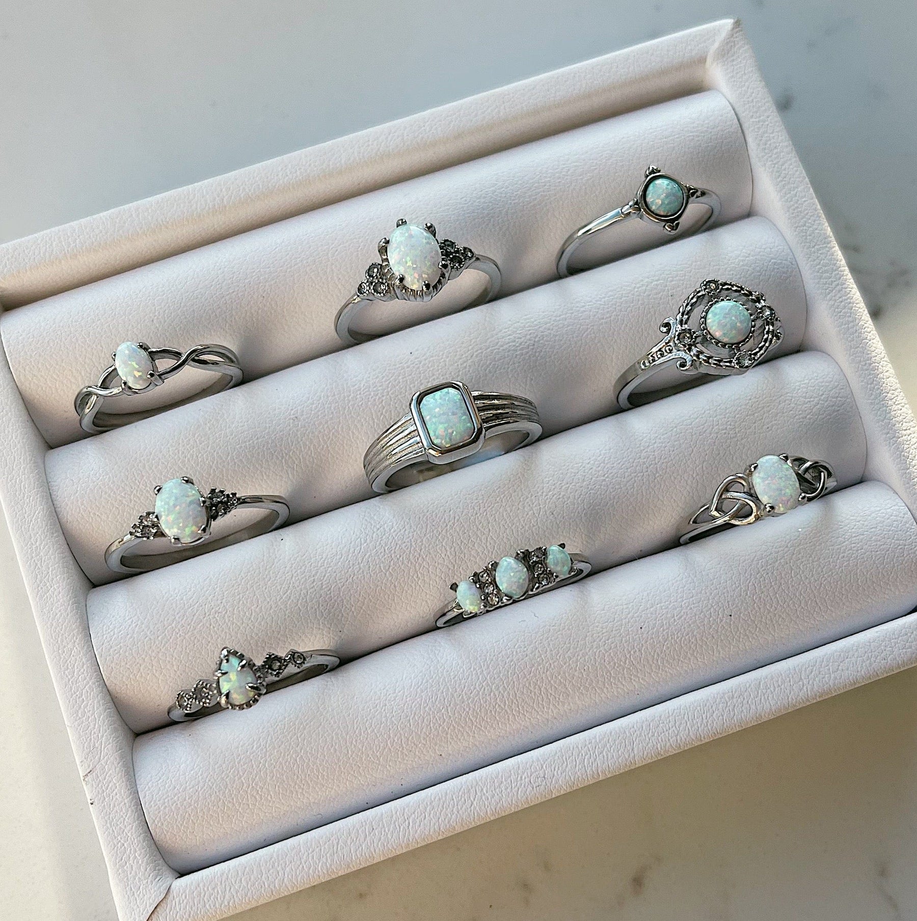 BohoMoon Stainless Steel Alyssa Opal Ring