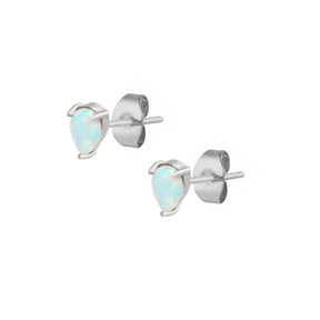 BOHOMOON Stainless Steel Amanda Opal Stud Earrings Silver