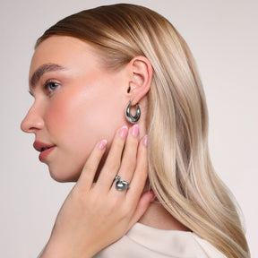 Bohomoon Stainless Steel Ana Hoop Earrings