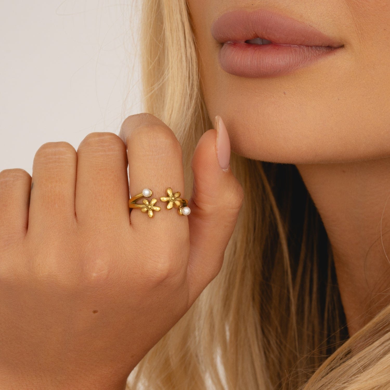 Bohomoon Stainless Steel Andie Pearl Ring