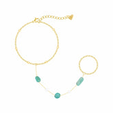 Bohomoon Stainless Steel Angelic Hand Chain Bracelet