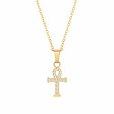 BohoMoon Stainless Steel Ankh Necklace
