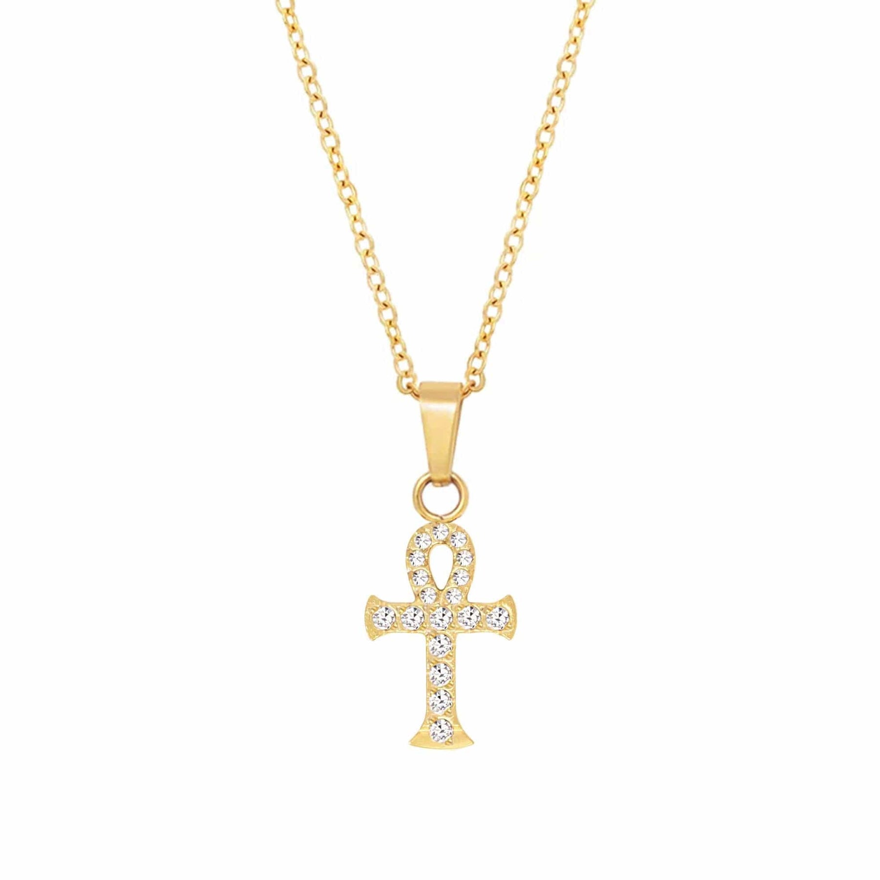 BohoMoon Stainless Steel Ankh Necklace