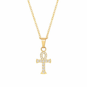 BohoMoon Stainless Steel Ankh Necklace