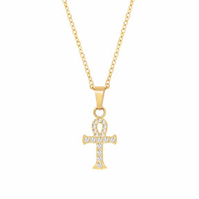 BohoMoon Stainless Steel Ankh Necklace