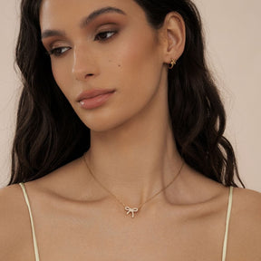 Bohomoon Stainless Steel Annie Bow Necklace