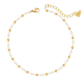 Bohomoon Stainless Steel Antalya Pearl Anklet