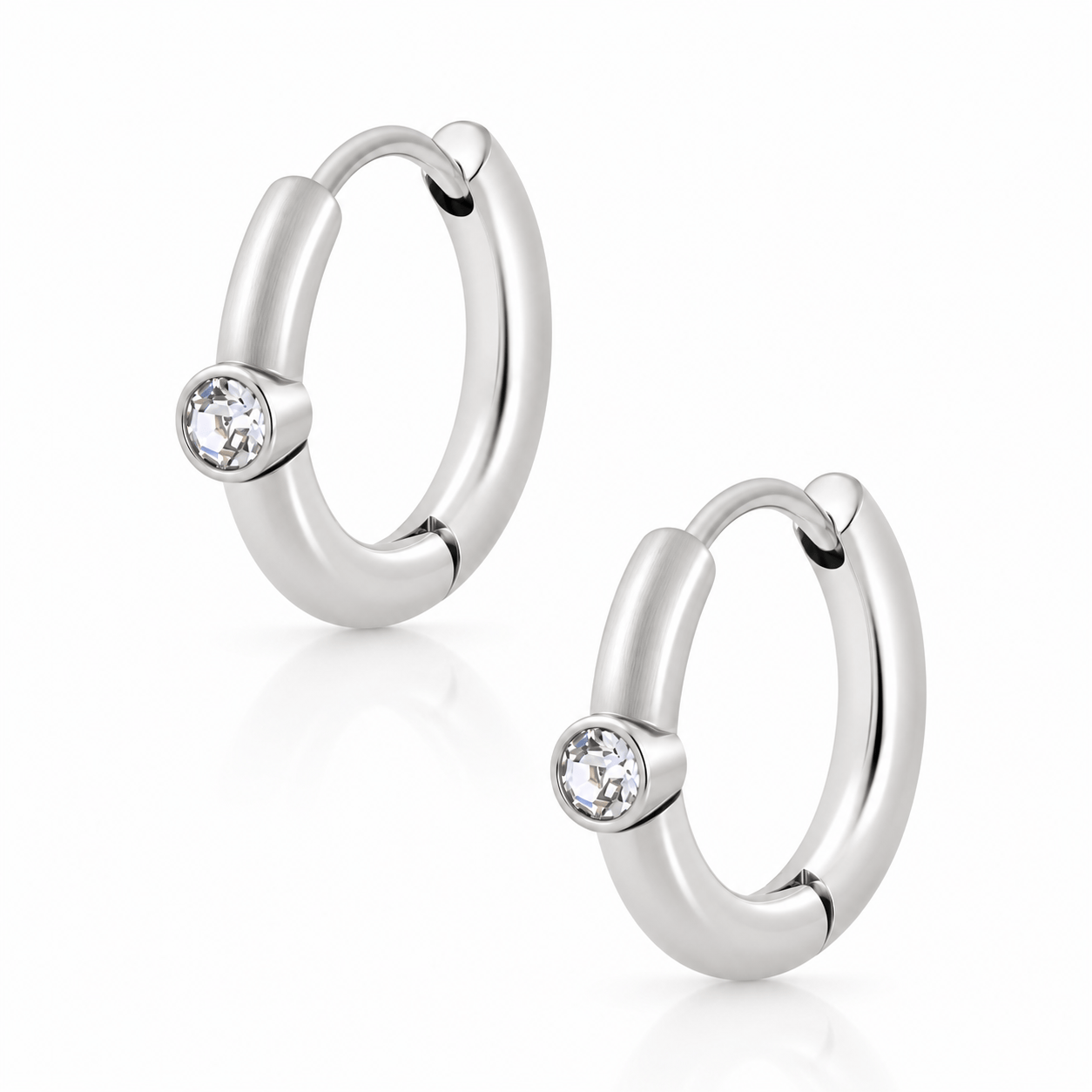 Bohomoon Stainless Steel Anya Hoop Earrings