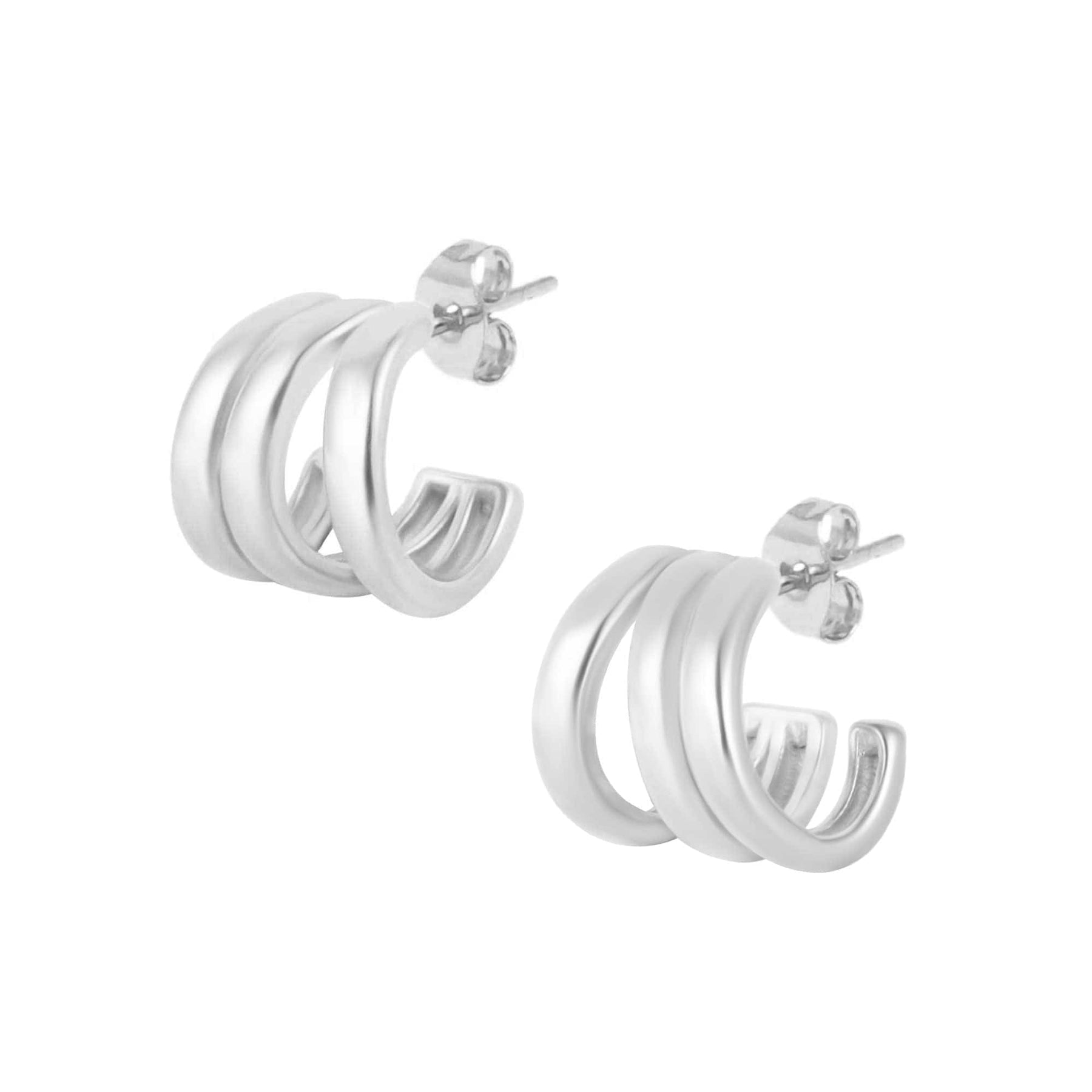 BOHOMOON Stainless Steel Apollo Hoop Earrings Silver